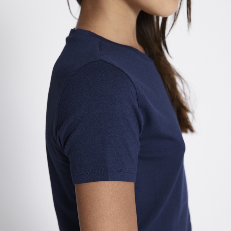Soft feel tee "Liv star" Navy